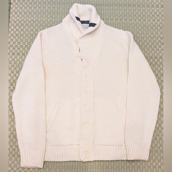 Esemplare Other - Esemplare Linen Cotton Knit Cardigan Cream Men's Size Medium Made in Italy